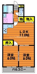 ガーディニアシティ上富井の物件間取画像